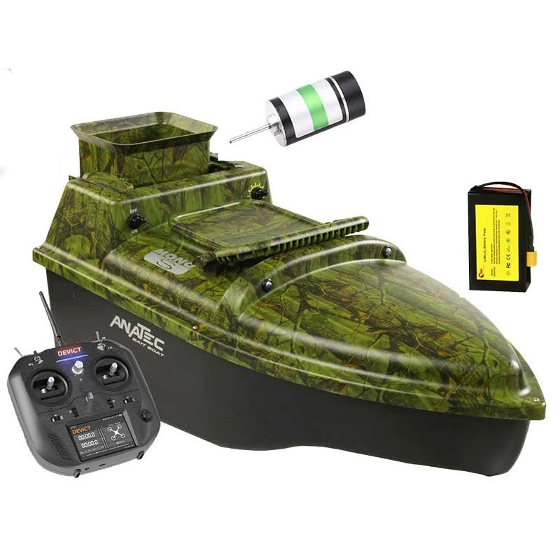 BATEAU AMORCEUR ANATEC MONOCOQUE S OAK BATTERIE LITHIUM + MOTEUR BRUSHLESS + DE-SR07 1 BATEAU AMORCEUR ANATEC MONOCOQUE S OAK BATTERIE LITHIUM + MOTEUR BRUSHLESS + DE-SR07