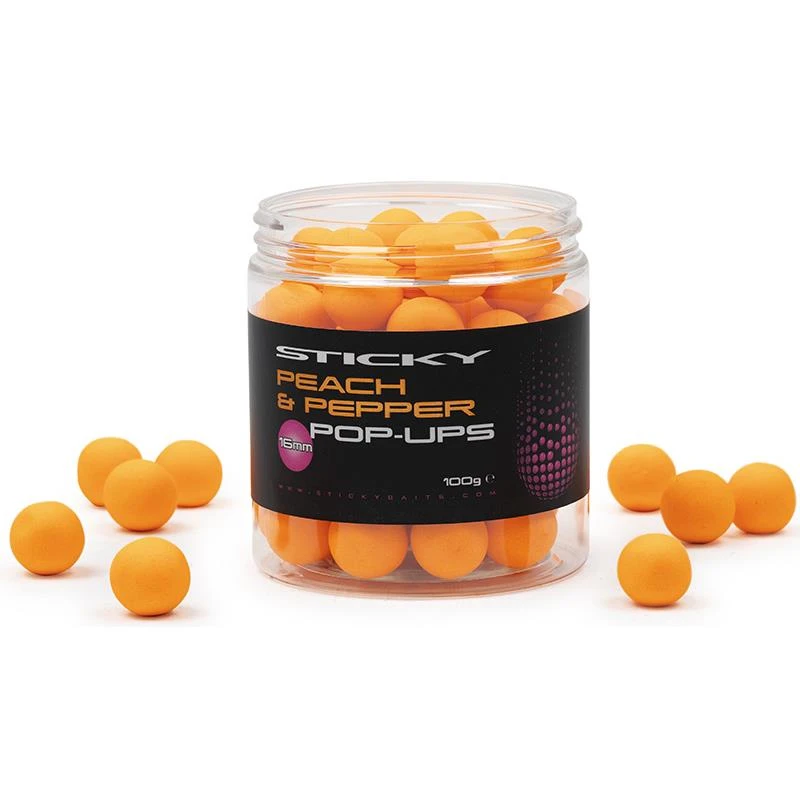 BOUILLETTE FLOTTANTE STICKY BAITS PEACH & PEPPER POP-UP 1 BOUILLETTE FLOTTANTE STICKY BAITS PEACH & PEPPER POP-UP