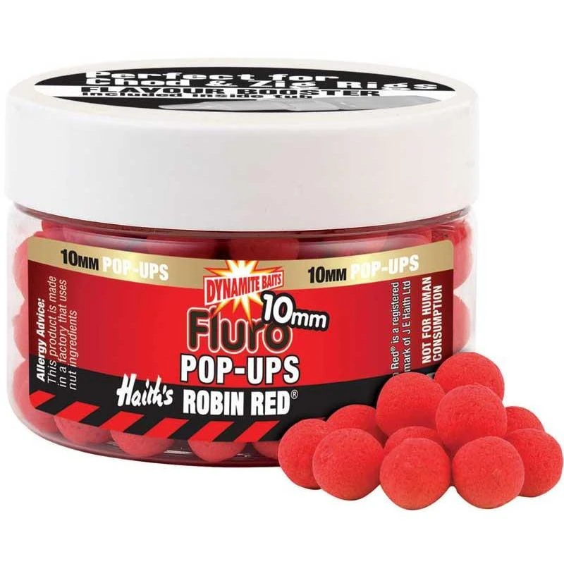 FLOATING BOILIES DYNAMITE BAITS FLURO POP-UPS ROBIN RED 1 FLOATING BOILIES DYNAMITE BAITS FLURO POP-UPS ROBIN RED