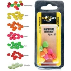 FLOATING CORN CARP SPIRIT FLUO - PACK OF 10